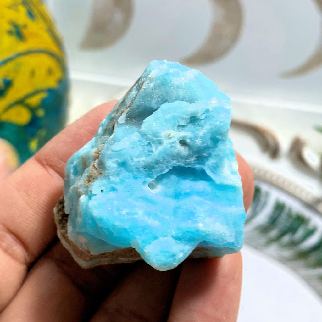 Blue Aragonite Natural Unpolished Specimen ~Locality: Pakistan #4 - Earth Family Crystals
