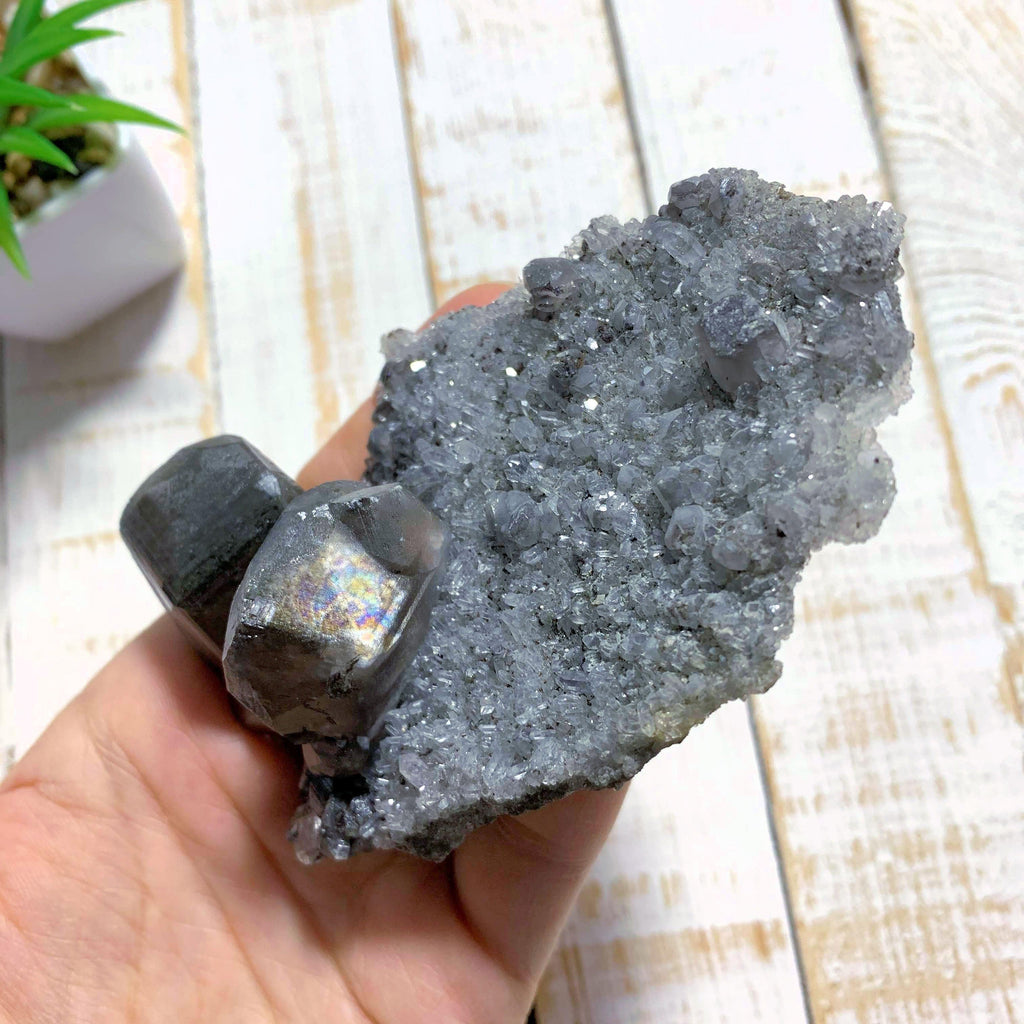 Unique Formation Barite & Quartz Cluster Specimen from Linwod Mine - Earth Family Crystals