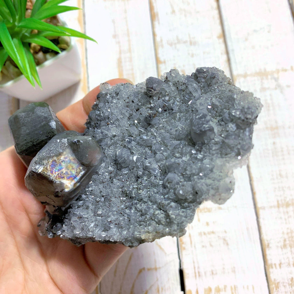 Unique Formation Barite & Quartz Cluster Specimen from Linwod Mine - Earth Family Crystals