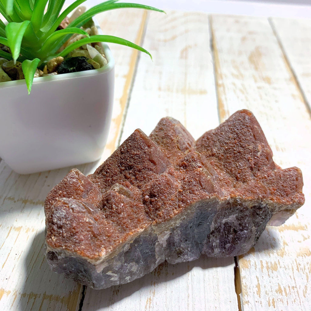 Gorgeous Red Amethyst Multi Peek Point Mountain Specimen From Brazil - Earth Family Crystals