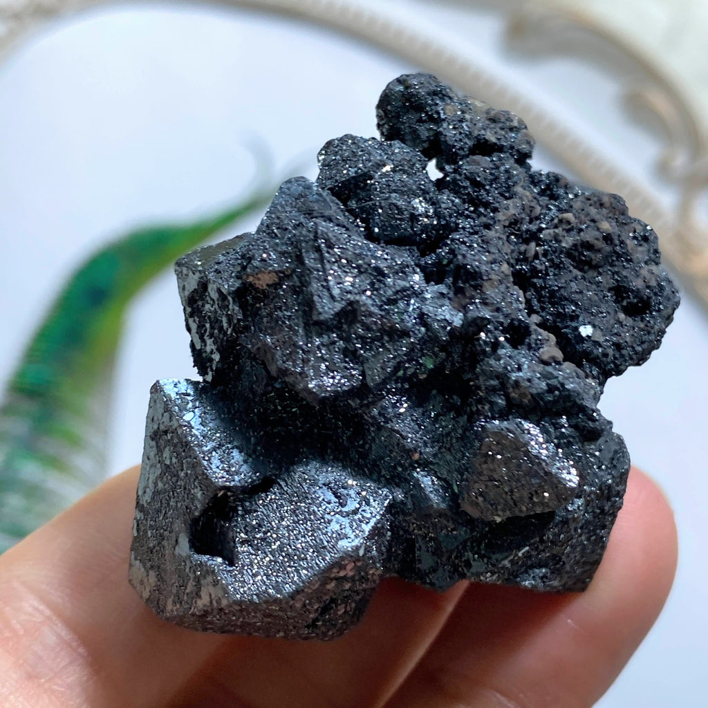 Rare Magnetite Specimen (Formed After Hematite) Pseudomorph Formation ~Locality: Patagonia, Argentina - Earth Family Crystals