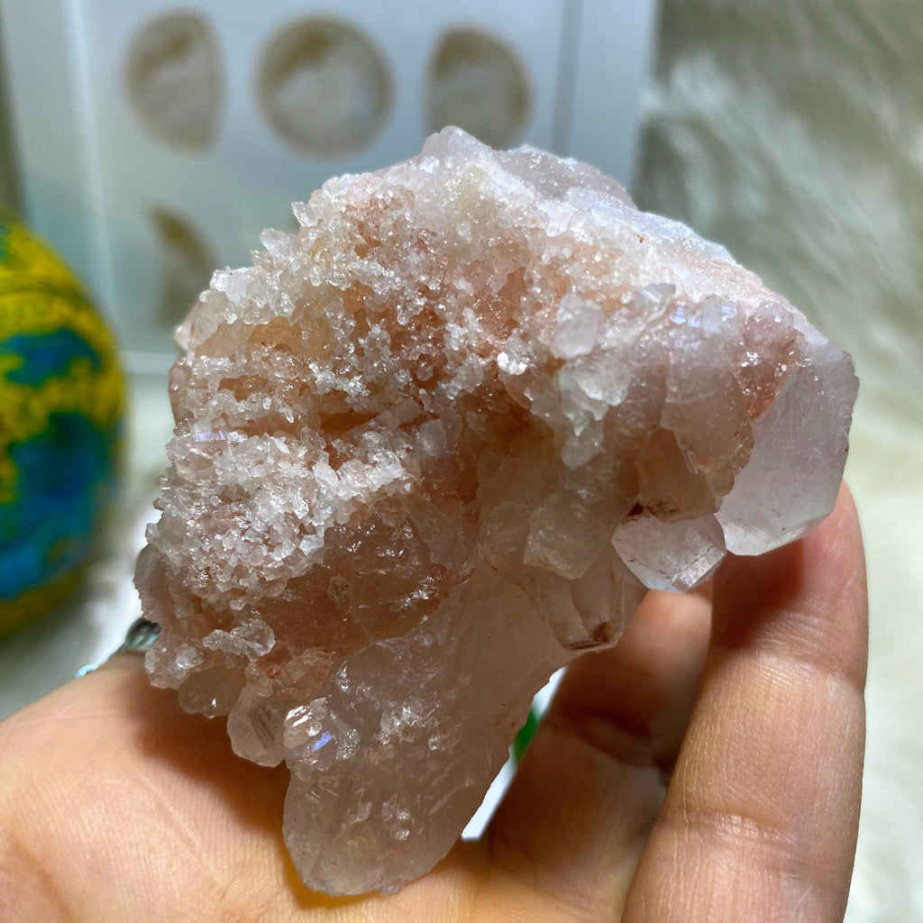 Rare~ Incredible DT Elestial Samadhi Quartz Large Cluster From The Himalayas - Earth Family Crystals