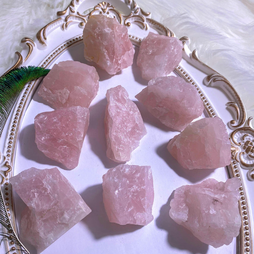 One Sweet Pink Rose Quartz Natural Chunky Specimen~ Locality Brazil - Earth Family Crystals