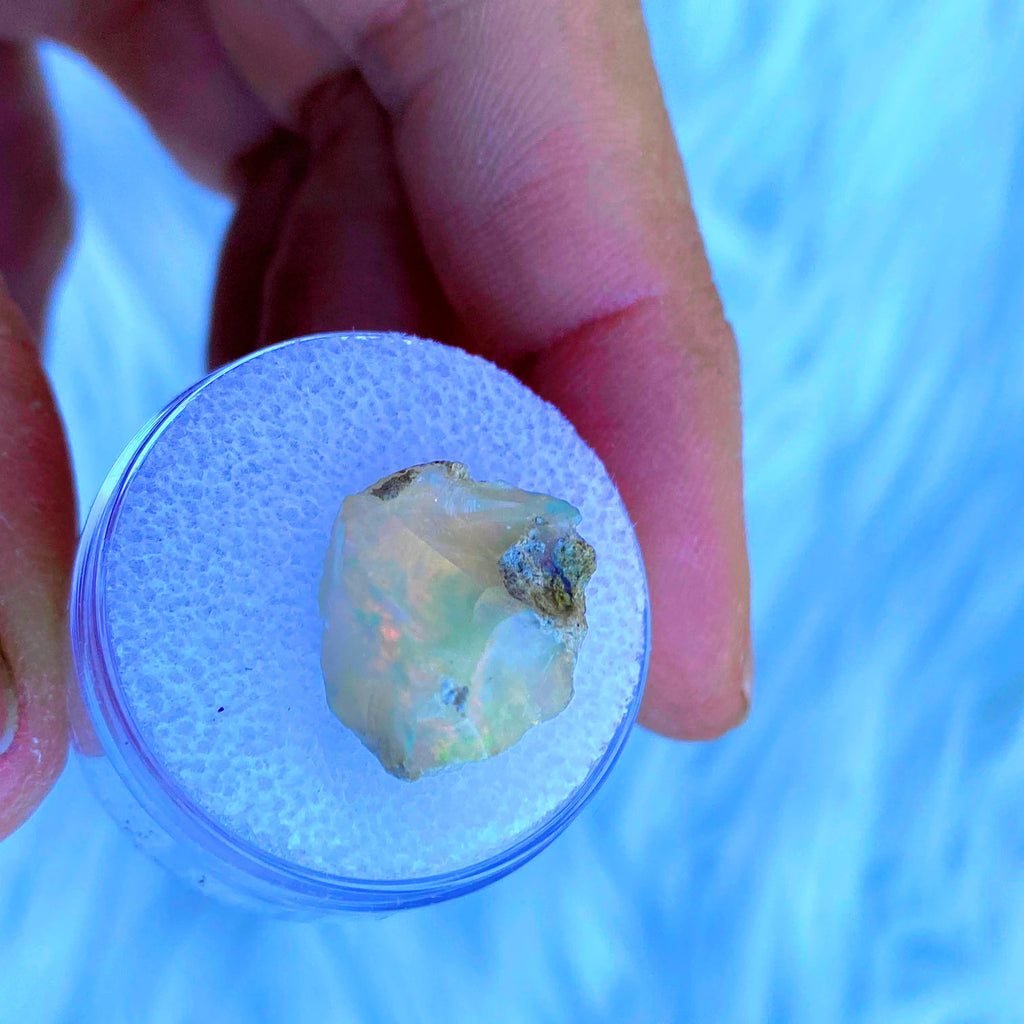 Flashy Ethiopian Opal Collectors Specimen - Earth Family Crystals