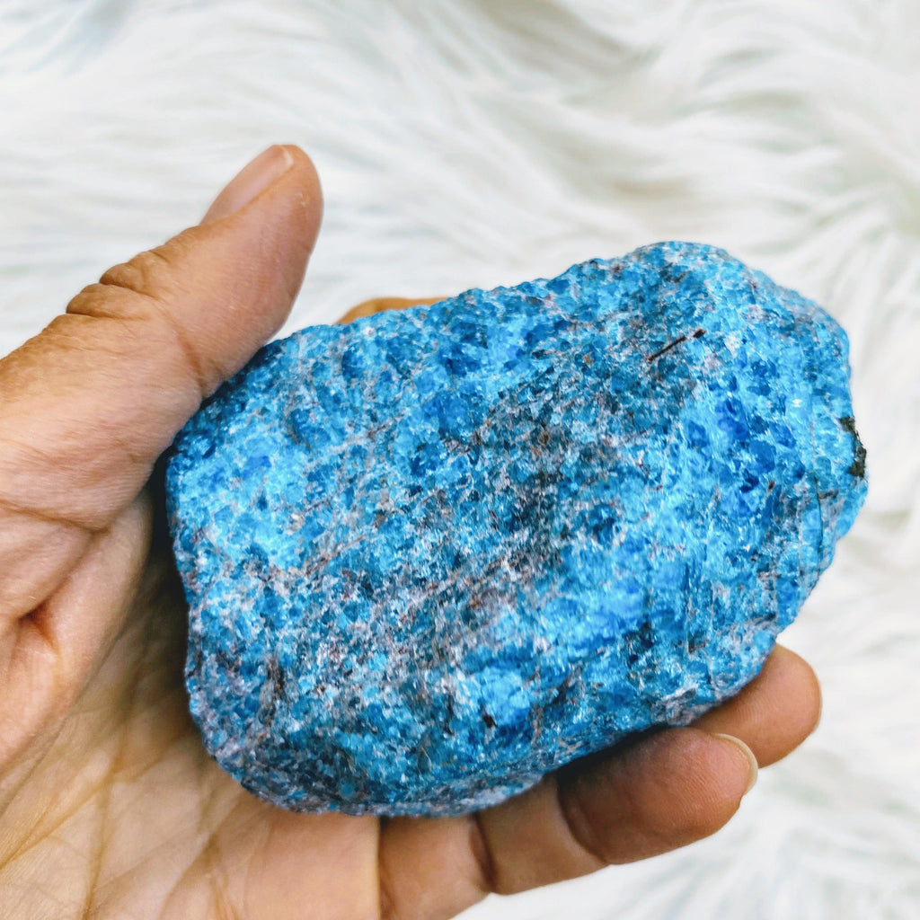 Chunky Blue Apatite Natural Specimen from Brazil #2 - Earth Family Crystals