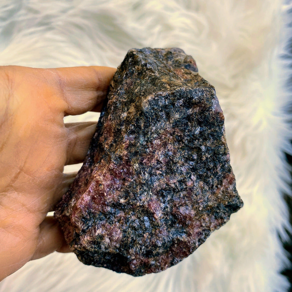 Natural Rhodonite Specimen from Brazil - Earth Family Crystals