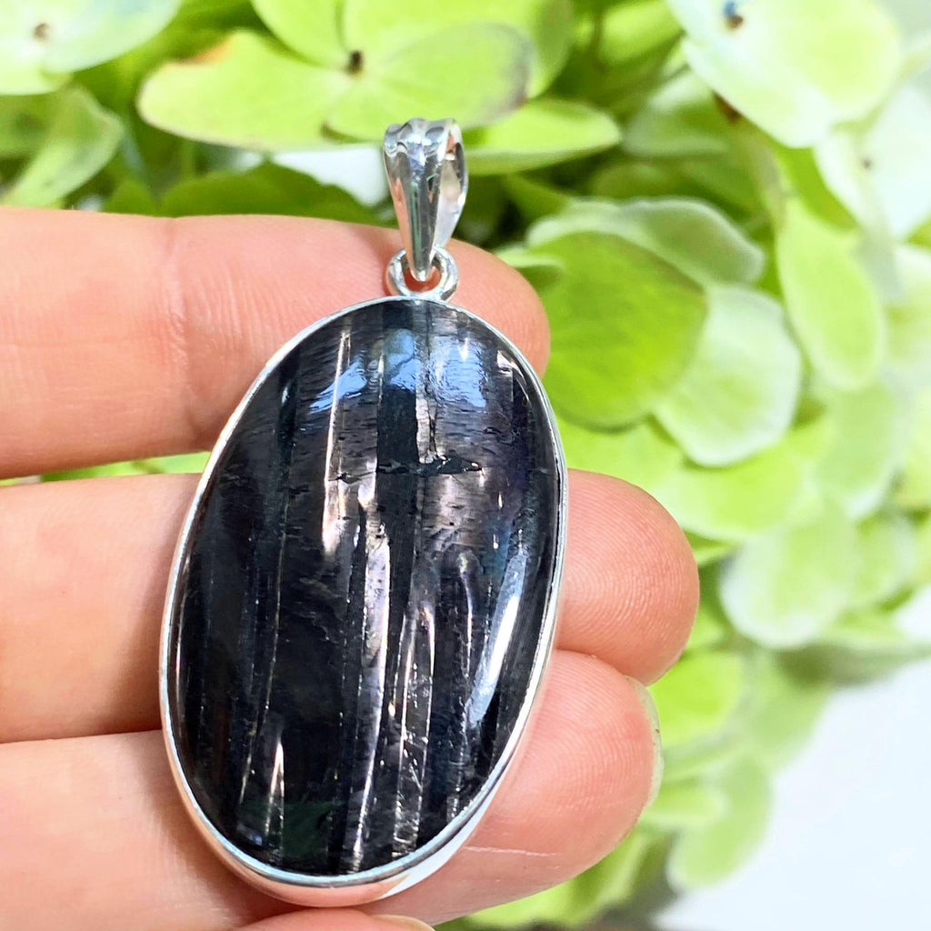 Reserved For Kathy D. Dark & Mysterious Flashes Hypersthene Pendant in Sterling Silver (Includes Silver Chain) #4 - Earth Family Crystals