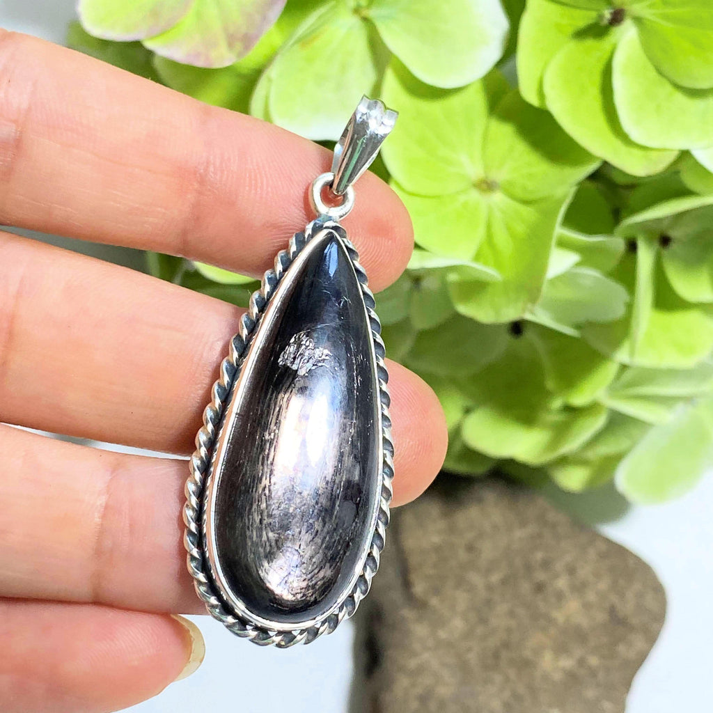 Hypersthene Pendant in Sterling Silver (Includes Silver Chain)  REDUCED - Earth Family Crystals
