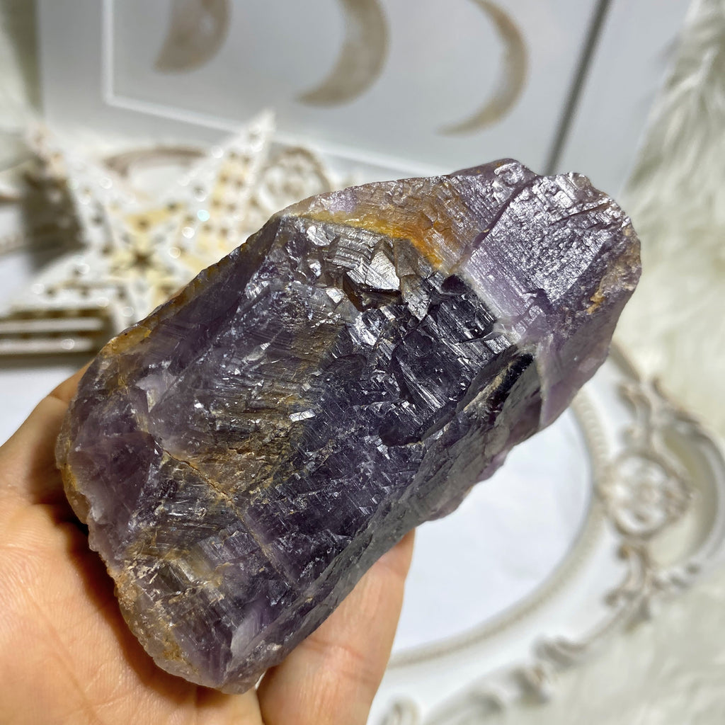 Deep Purple & Self Healing Genuine Auralite-23 Natural Specimen ~Locality Ontario, Canada #4 - Earth Family Crystals
