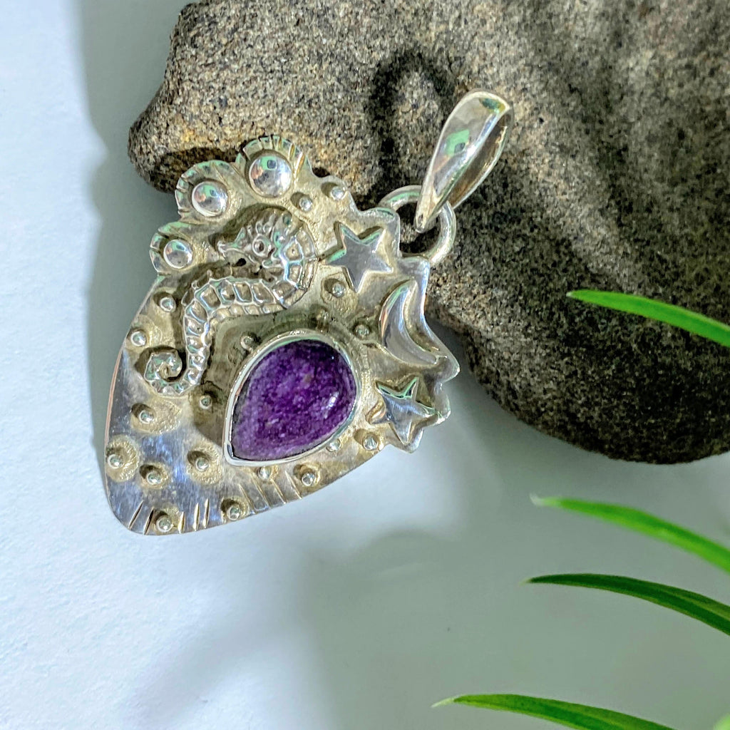 Stichtite Cute Sterling Silver Pendant (Includes Silver Chain) - Earth Family Crystals