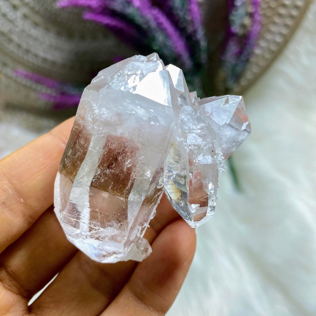 AA Grade! Incredible Clear Quartz Double Terminated Multi Point Cluster Locality: Arkansas, USA - Earth Family Crystals
