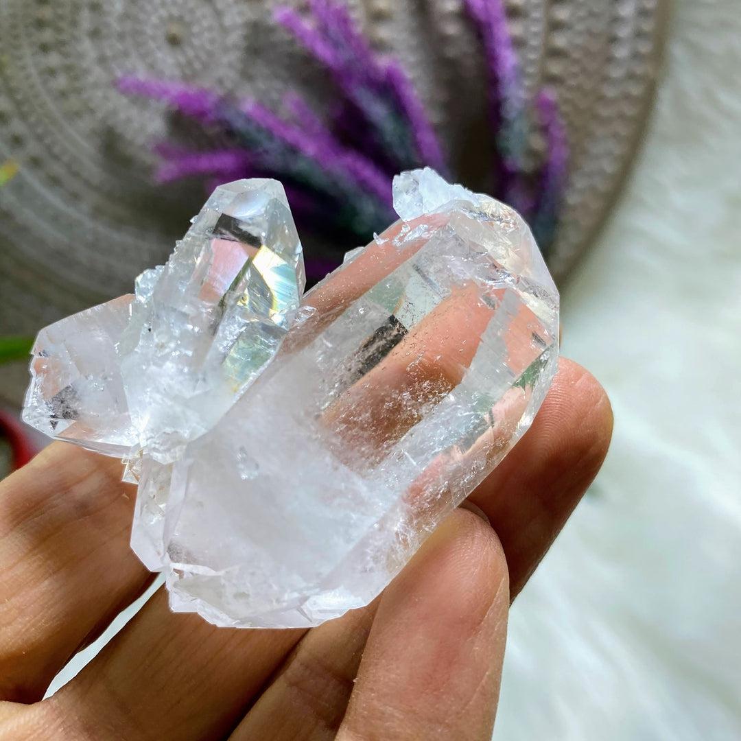 AA Grade! Incredible Clear Quartz Double Terminated Multi Point Cluster Locality: Arkansas, USA - Earth Family Crystals