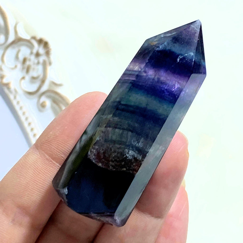 Rainbow Fluorite Polished Standing Tower -Ideal For Crystal Grids #3 - Earth Family Crystals