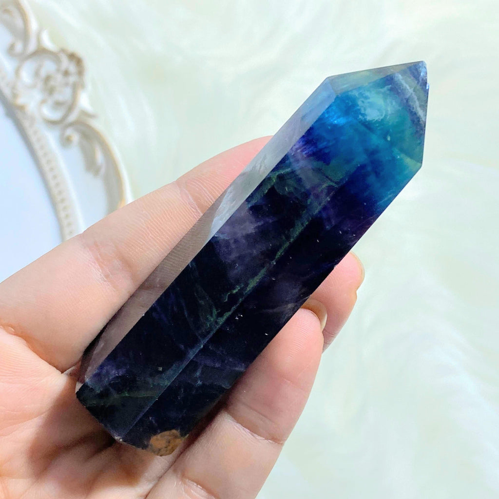 Chunky Rainbow Fluorite Polished Standing Tower -Ideal For Crystal Grids #4 *REDUCED* - Earth Family Crystals