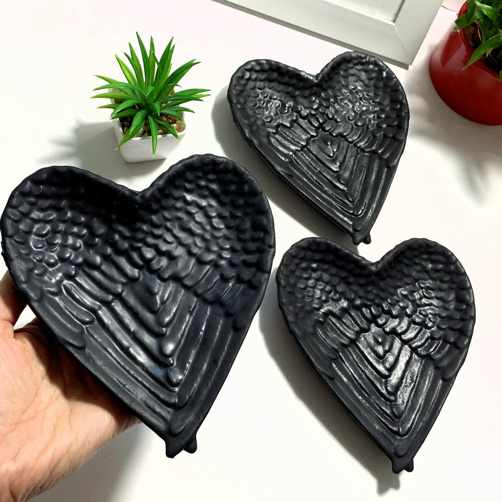 One Shungite Angel Wing Bowl~Ideal to Hold Jewelry! - Earth Family Crystals