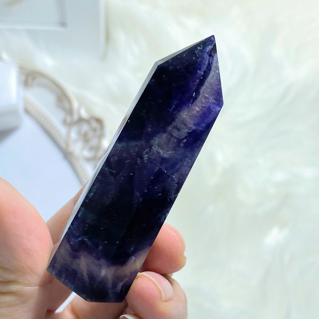 Rainbow Fluorite Polished Standing Tower -Ideal For Crystal Grids #5 - Earth Family Crystals