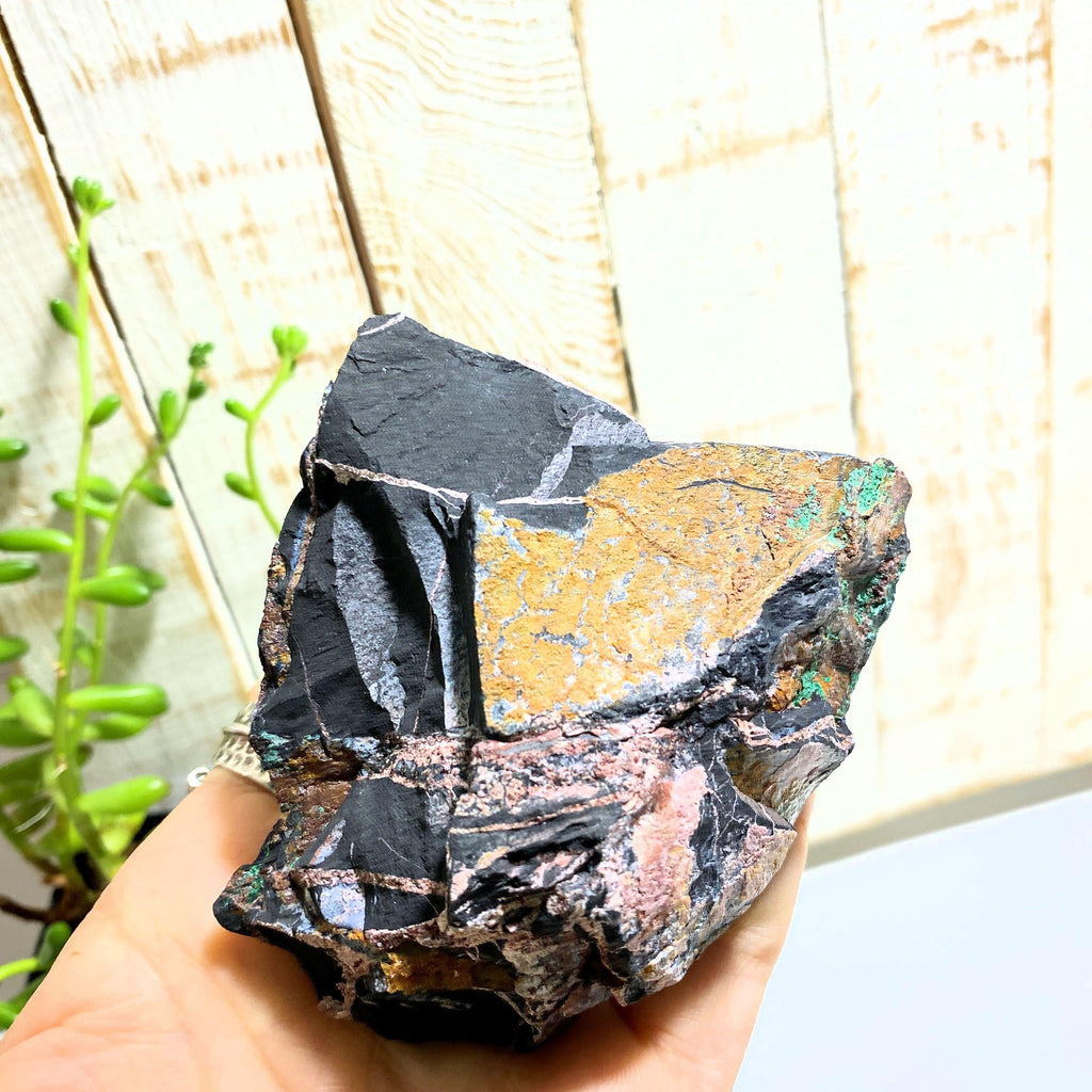 Azurite & Malachite Crystals on Rock Matrix - Earth Family Crystals