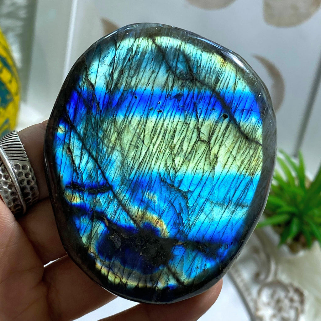 RESERVED For Sandy~Double Sided Incredible Peacock Flashes Labradorite Specimen - Earth Family Crystals