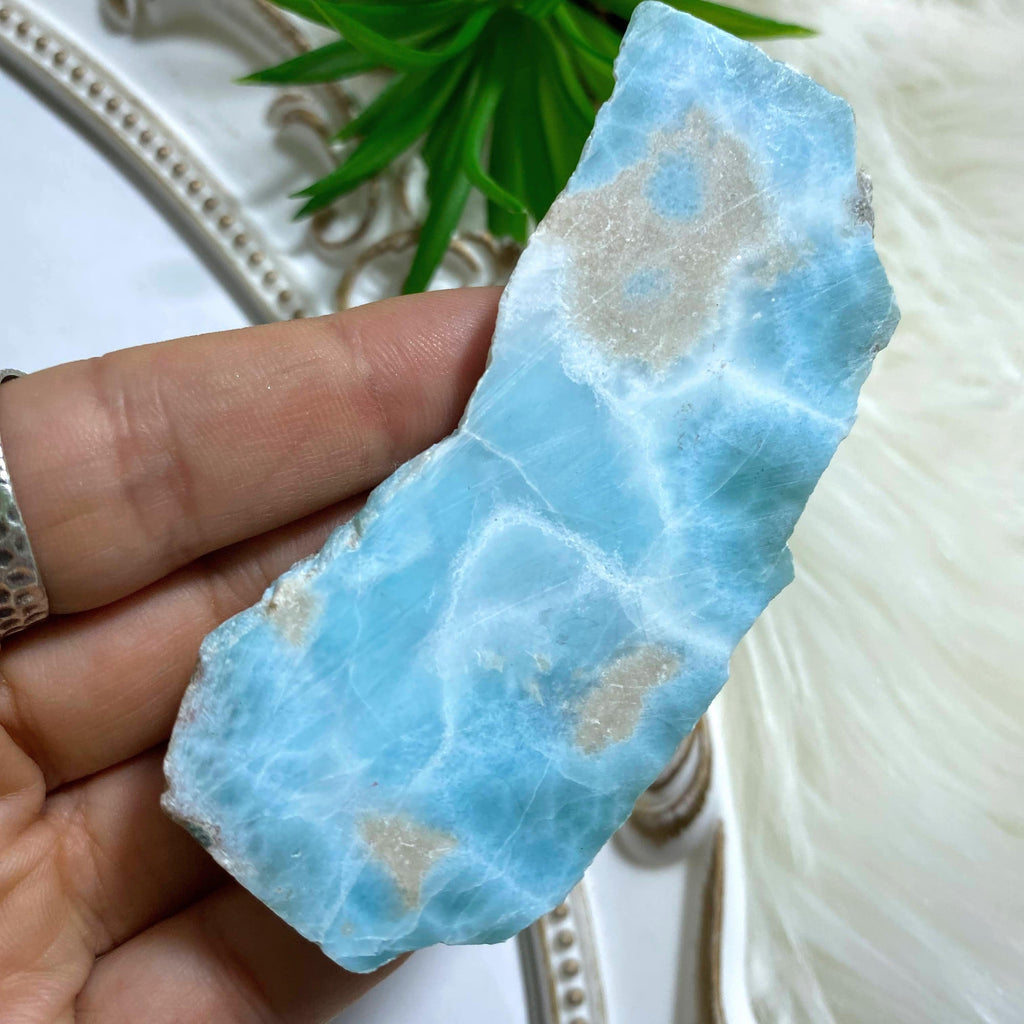 High Quality Unpolished Larimar Specimen From The Dominican Republic - Earth Family Crystals