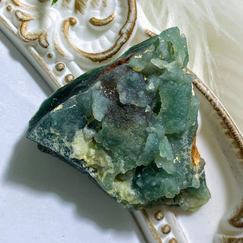 Rare Natural Chrome Chalcedony ( Mtorolite ) Specimen ~Locality: Zambia #3 - Earth Family Crystals