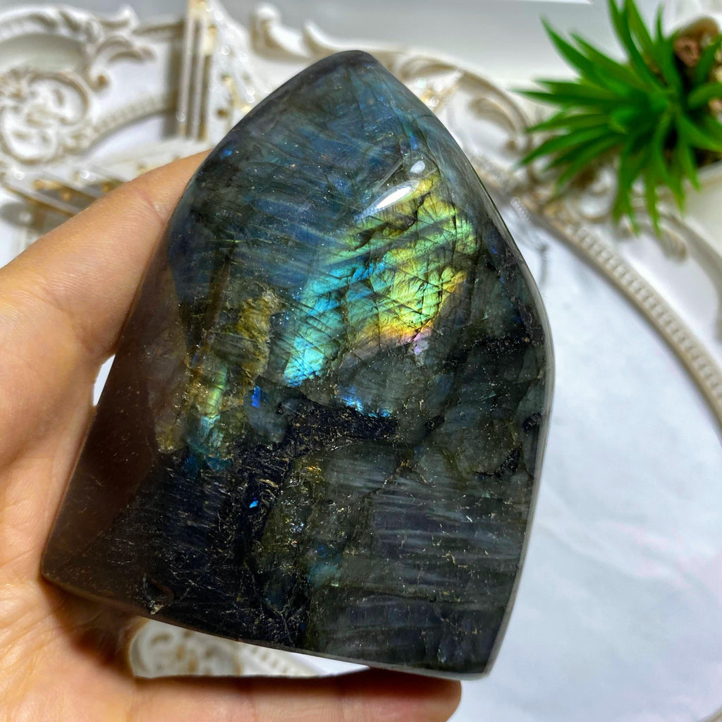 Mysterious Flashes Labradorite Standing Display Specimen *REDUCED - Earth Family Crystals