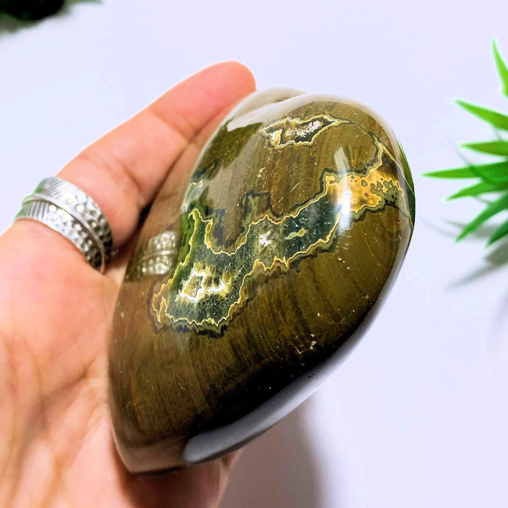 Ocean Jasper Large Love Heart Carving~Locality Madagascar - Earth Family Crystals