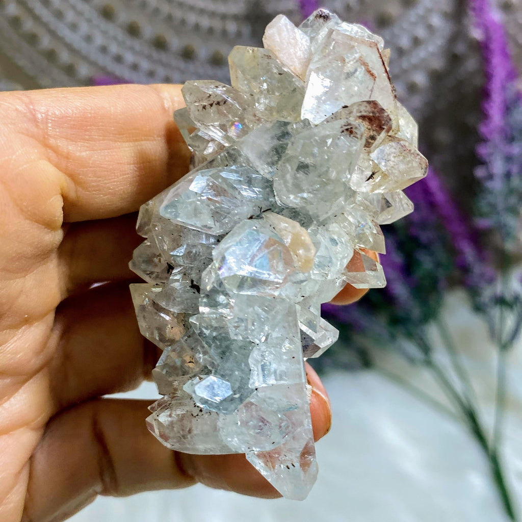 Breathtaking Gemmy Clear Apophyllite & Stilbite Cluster ~Locality India - Earth Family Crystals