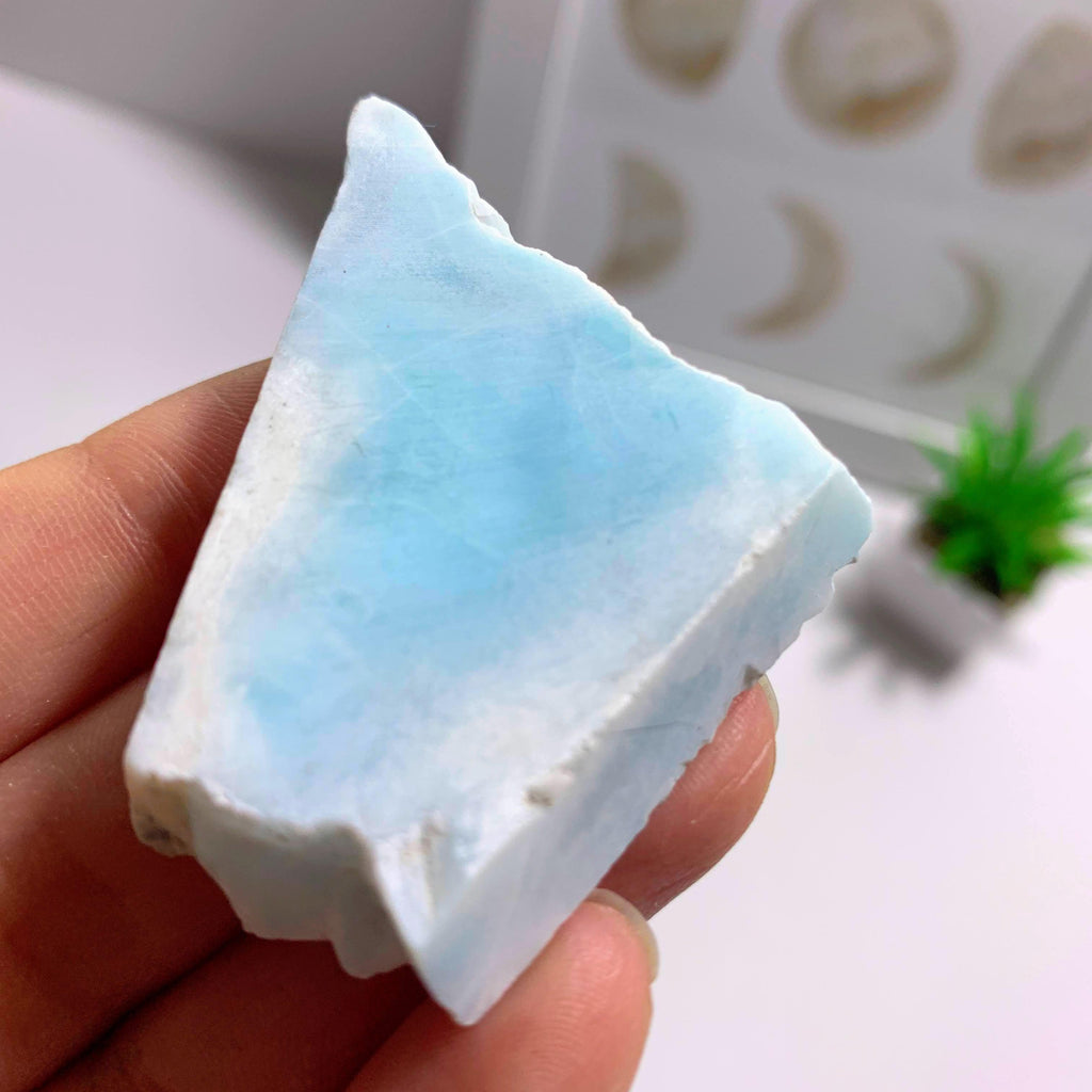 Unpolished Natural Larimar Specimen From The Dominican Republic #2 - Earth Family Crystals