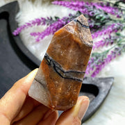 Unique Macedonian Mosaic Stone Polished Display Carving~Brazil - Earth Family Crystals