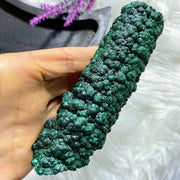 Rare & Unique Formation! Shimmering Natural Large Malachite Stalagmite Crystal - Earth Family Crystals