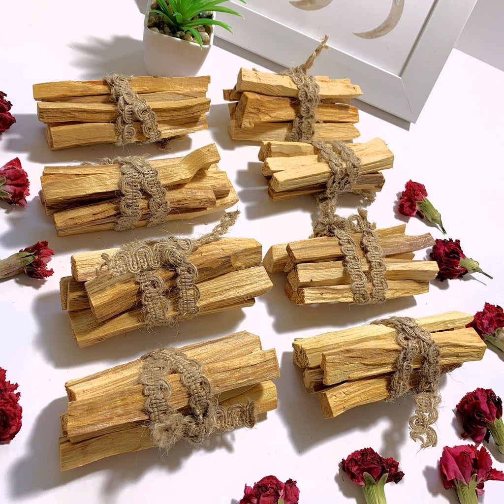 One Palo Santo 6 Stick Bundle For Purifying & Cleansing (Sustainably Harvested) - Earth Family Crystals