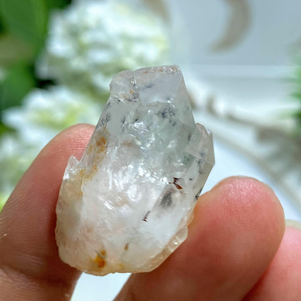 Very Rare! Star Hollandite Elestial Dainty Quartz With Phantom From Madagascar - Earth Family Crystals