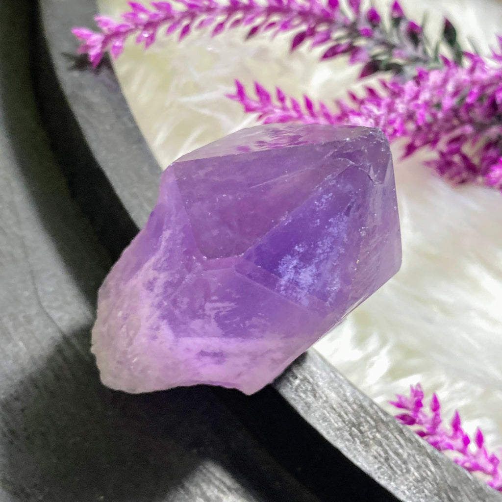 Standing Natural Amethyst Point From Brazil - Earth Family Crystals