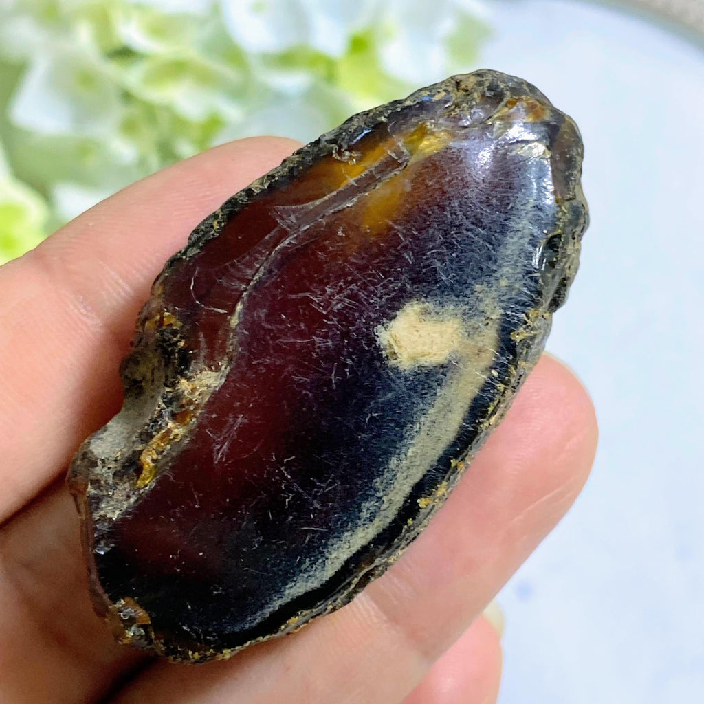 Sumatra Golden & Blue Amber Natural Specimen #2 - Earth Family Crystals