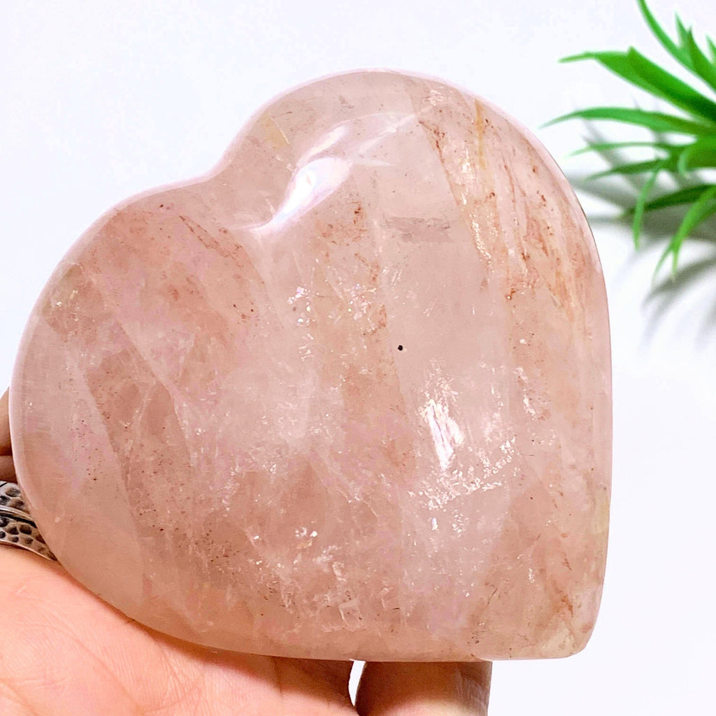 Lovely Red Hematoid Quartz Large Heart Carving (REDUCED) - Earth Family Crystals