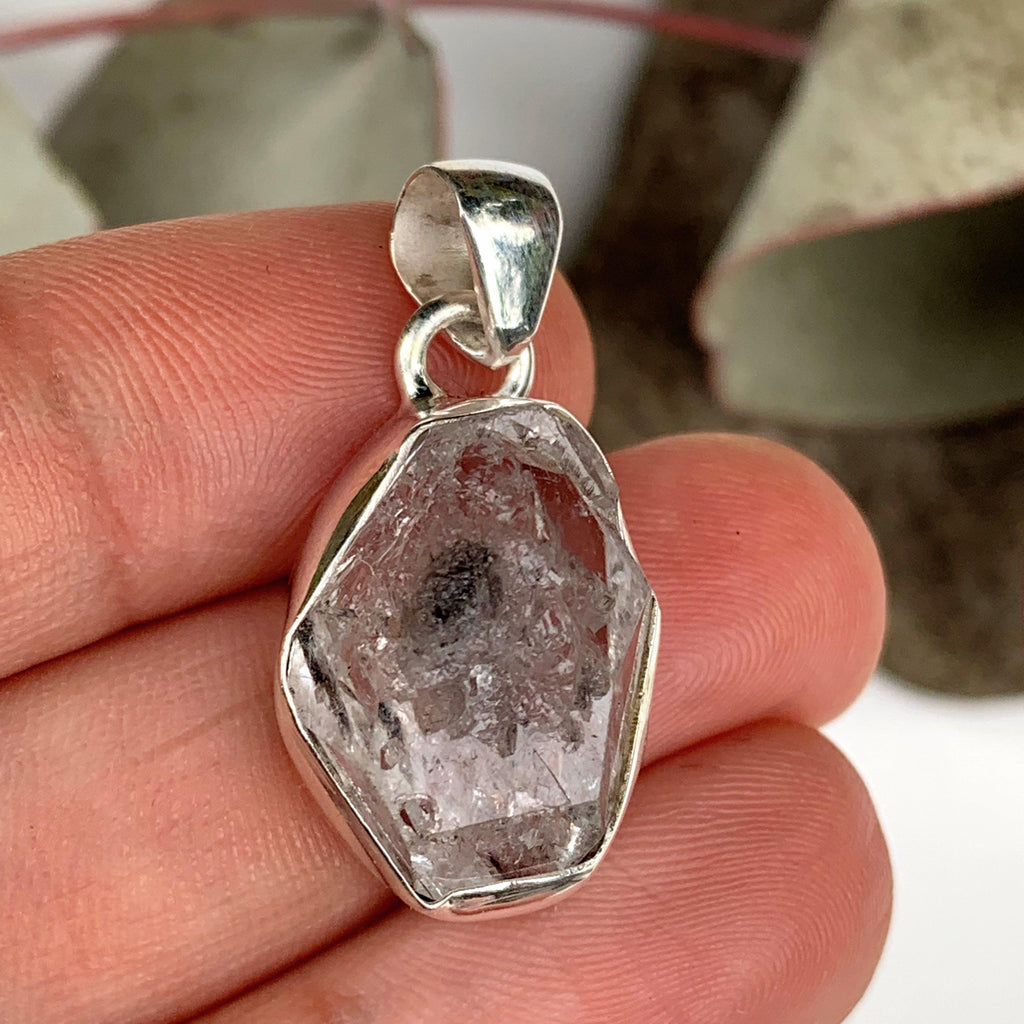 RESERVED For KIM.M~High Vibration Natural NY Herkimer Diamond Sterling Silver Pendant (Includes Silver Chain) #2 - Earth Family Crystals