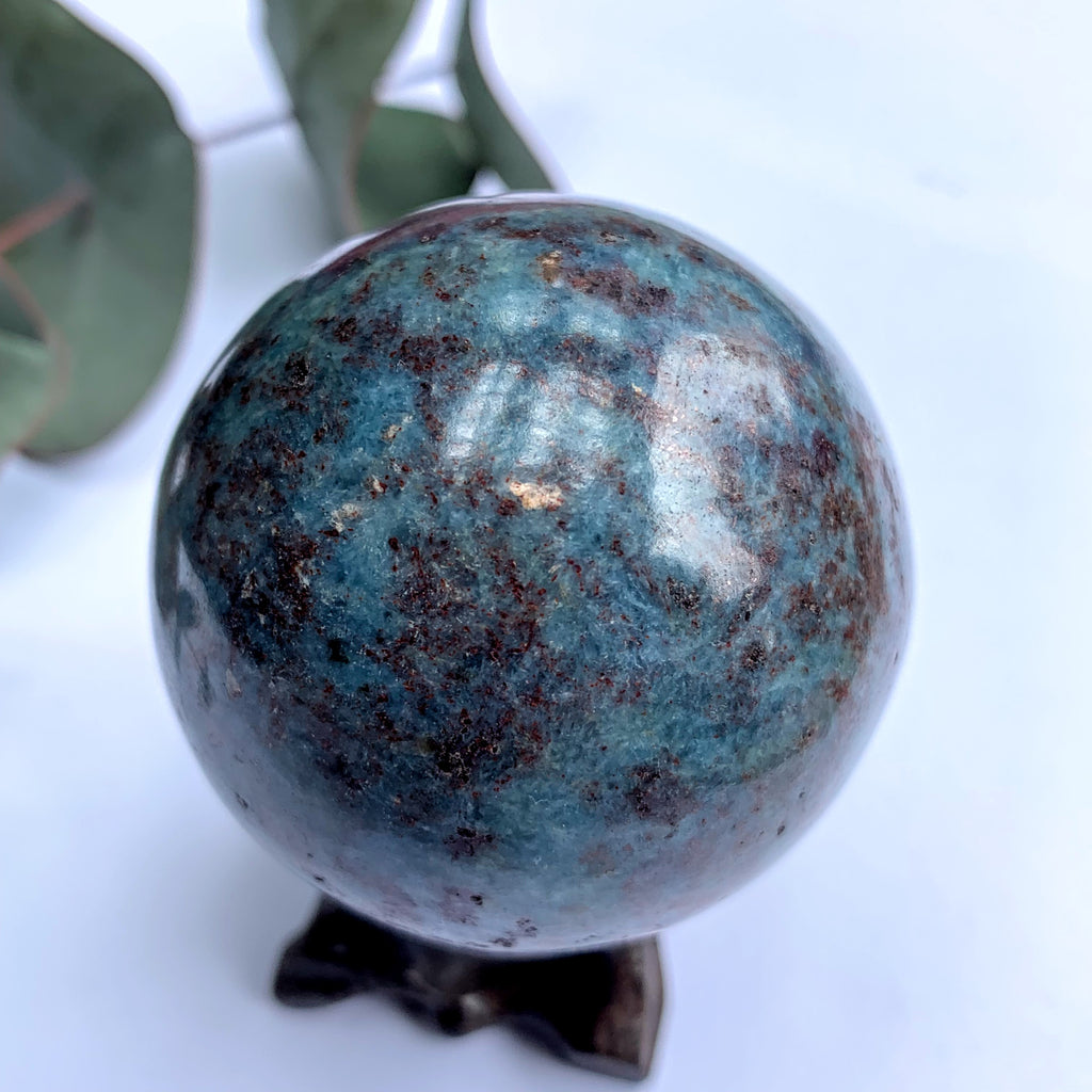 Incredible Beauty Ruby Kyanite Sphere Carving - Earth Family Crystals