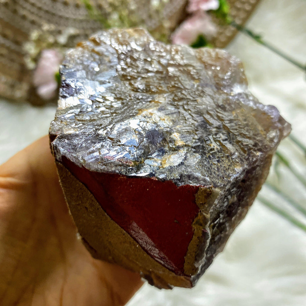 Record Keepers! Genuine Auralite-23 Mountain With Red Hematite & Self Healing From Canada - Earth Family Crystals