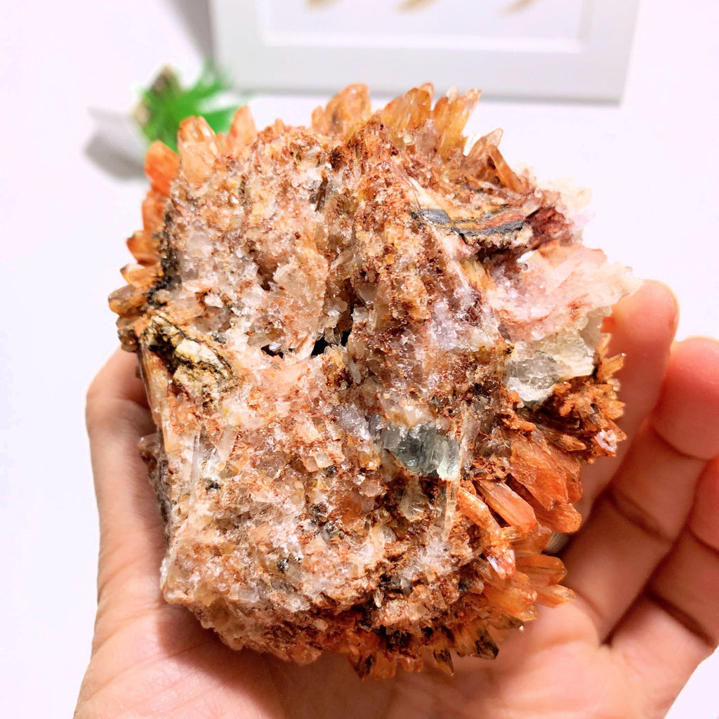 Lovely Large & Rare Creedite Specimen With Fluorite Inclusions~Locality Mexico - Earth Family Crystals