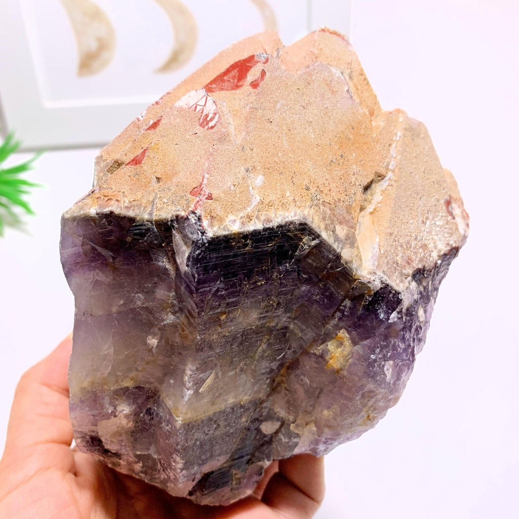 1.4 KG Big & Chunky Elestial Auralite-23 Red Hematite Point With Record Keepers From Ontario, Canada - Earth Family Crystals