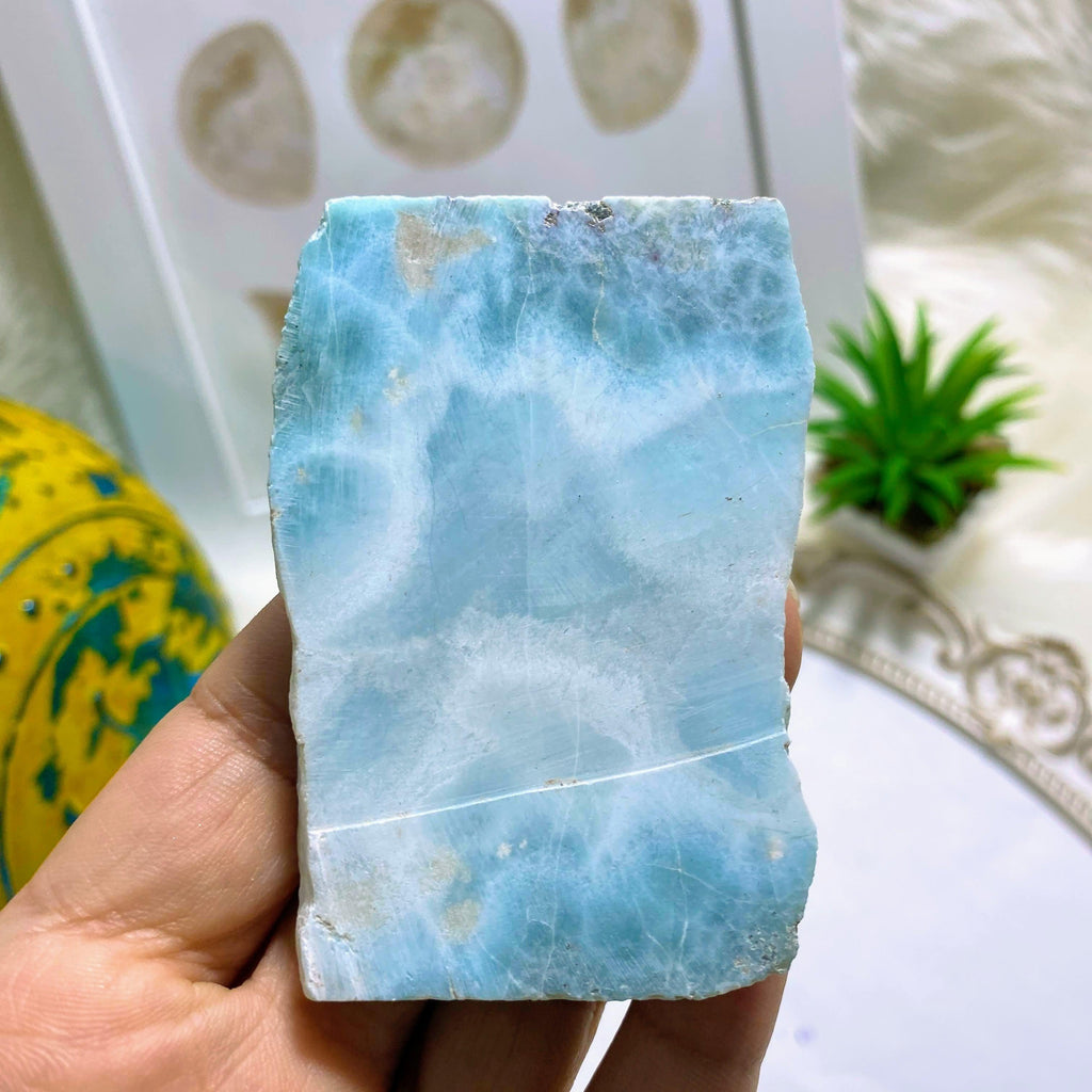 High Quality Unpolished Larimar Specimen From The Dominican Republic - Earth Family Crystals