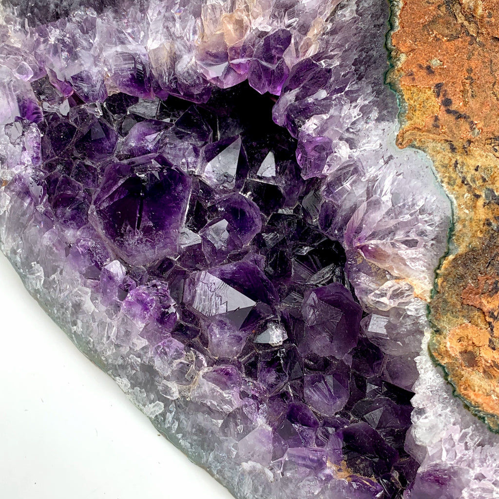XXL Deep Purple Amethyst Geode Display Specimen From Uruguay - Earth Family Crystals
