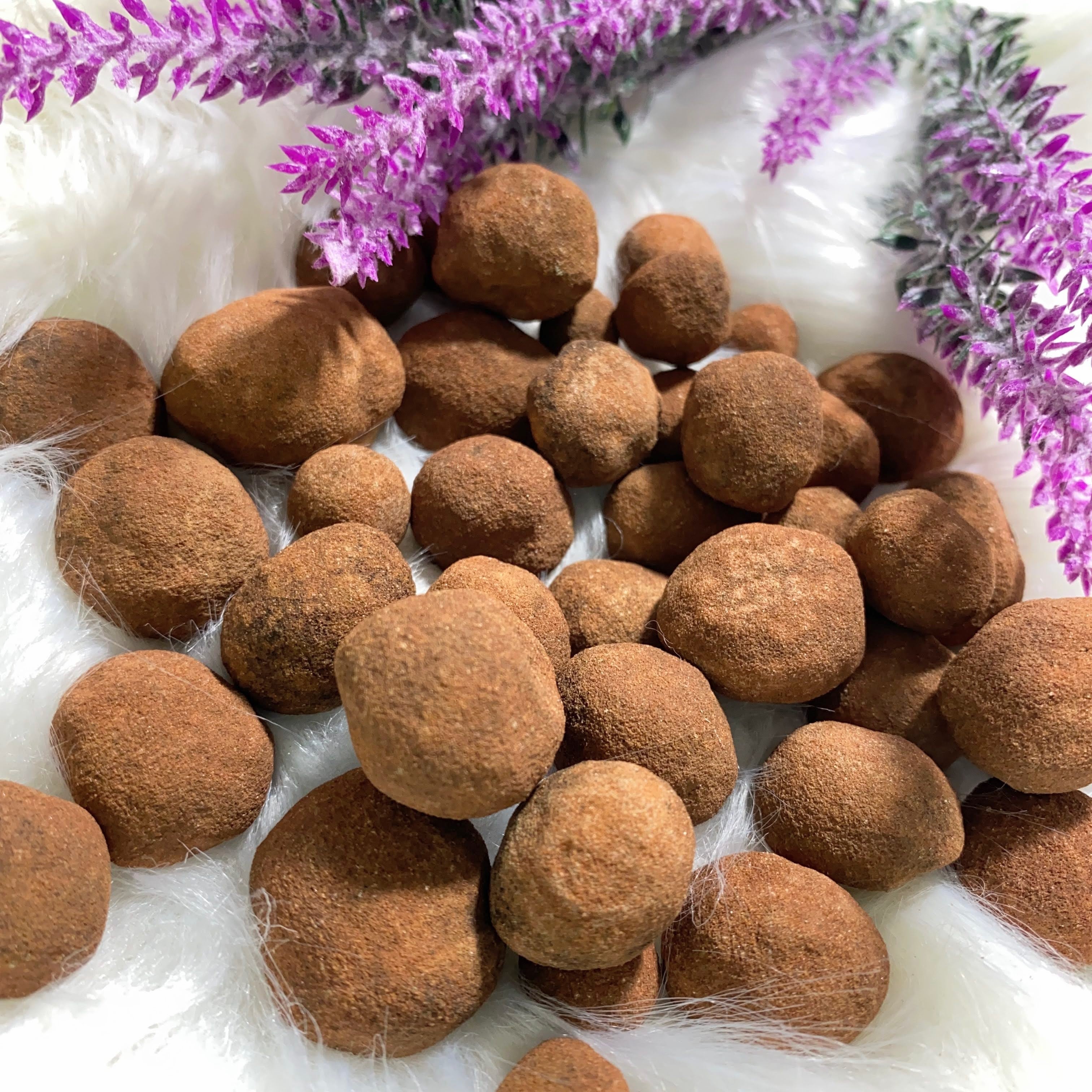 Set of 4 ~ Hand Collected Sedona Vortex Stones (Sedona Marble) Naturally Rounded ~Locality: Sedona, Arizona - Earth Family Crystals