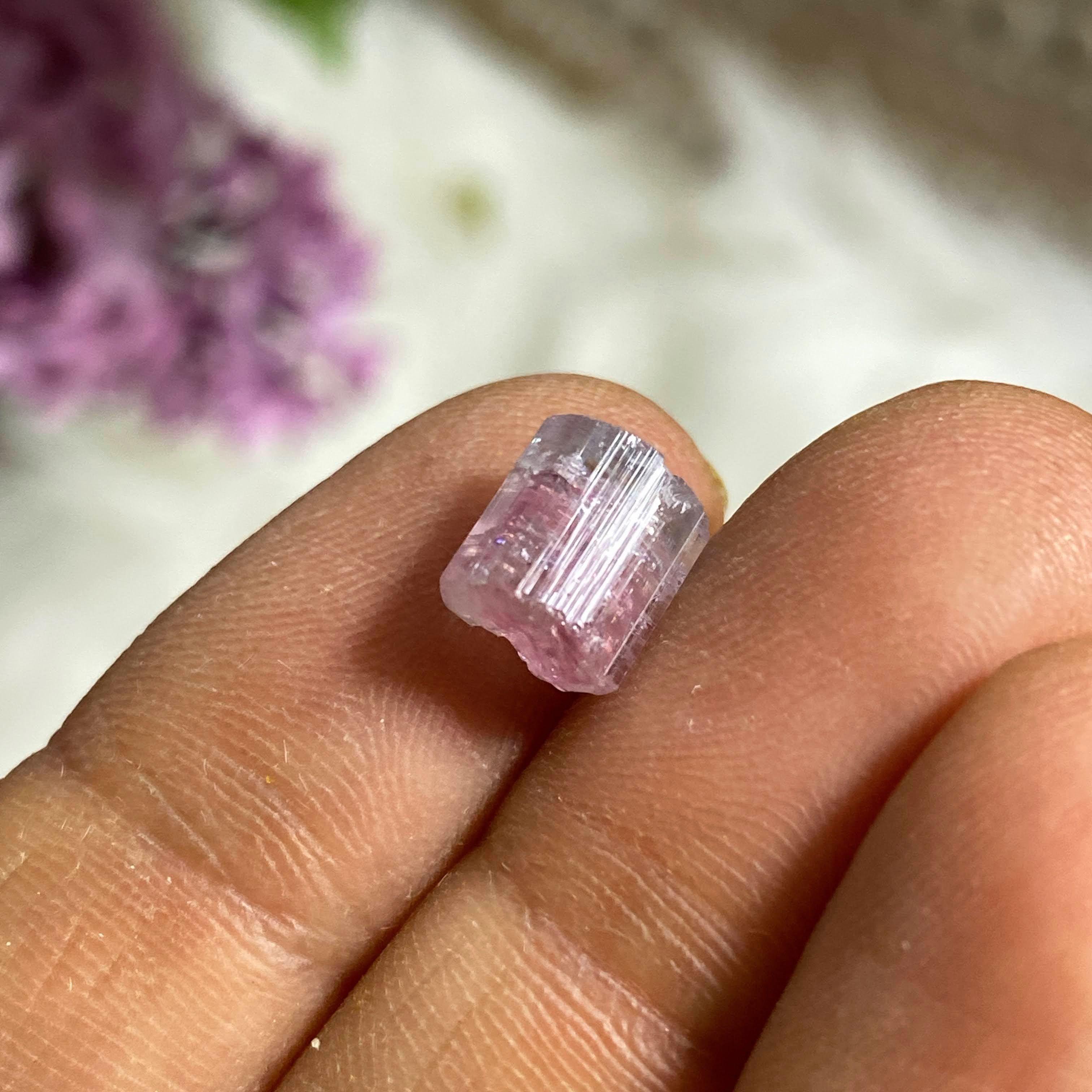 Rare California Find! 3.5ct Pink & Blue Tourmaline Natural Point in Collectors Box from Oceanside Mine #1 - Earth Family Crystals