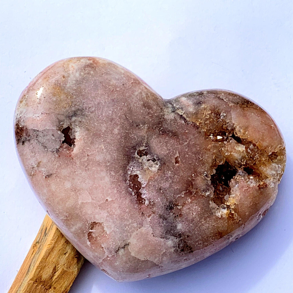XL Chunky Gorgeous Pink Amethyst Geode Druzy Love Heart - Earth Family Crystals