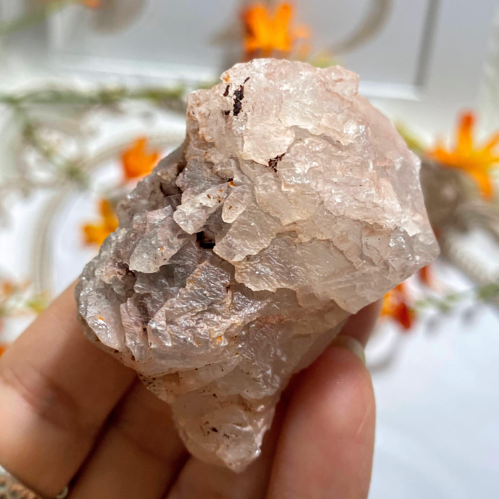 Reserved for Sandy S Pink  Nirvana Ice Quartz Medium Point from The Himalayas #4 - Earth Family Crystals