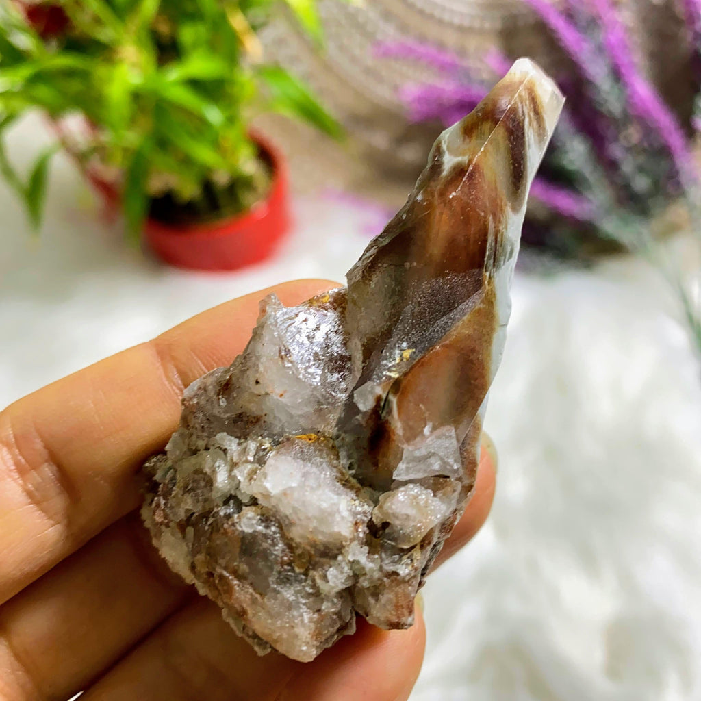 Reserved for Sandy Angel Phantom Quartz Natural Point From Brazil - Earth Family Crystals
