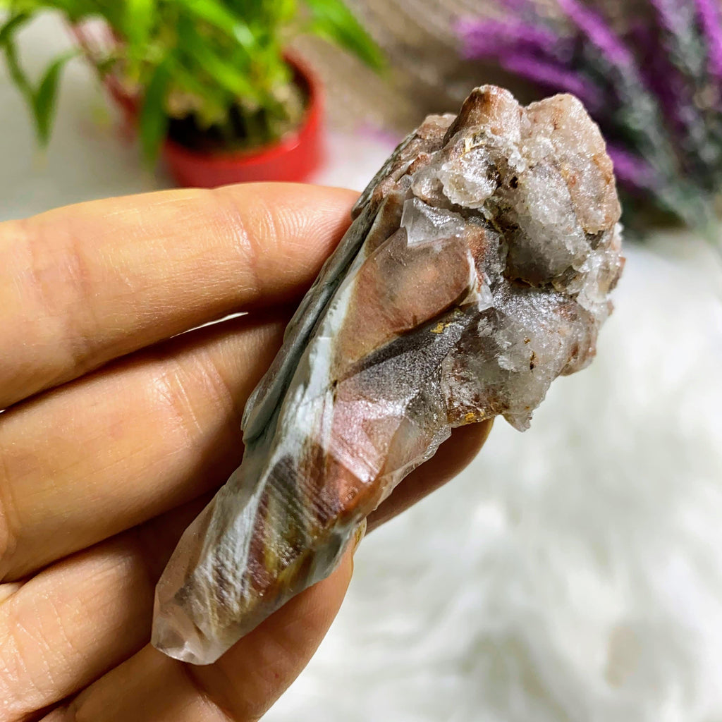 Reserved for Sandy Angel Phantom Quartz Natural Point From Brazil - Earth Family Crystals