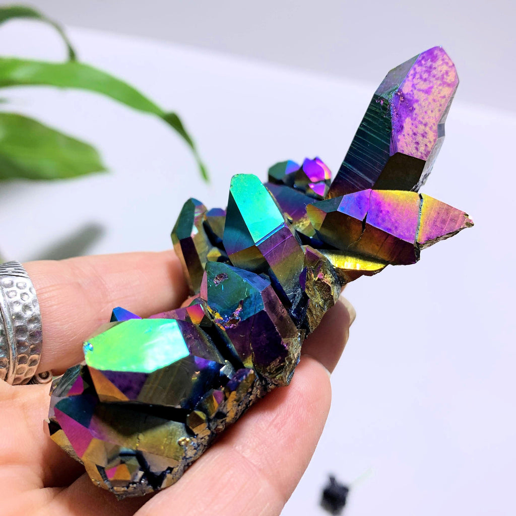 Incredible Large Titanium Quartz Cluster With Self Healing~Locality Arkansas - Earth Family Crystals