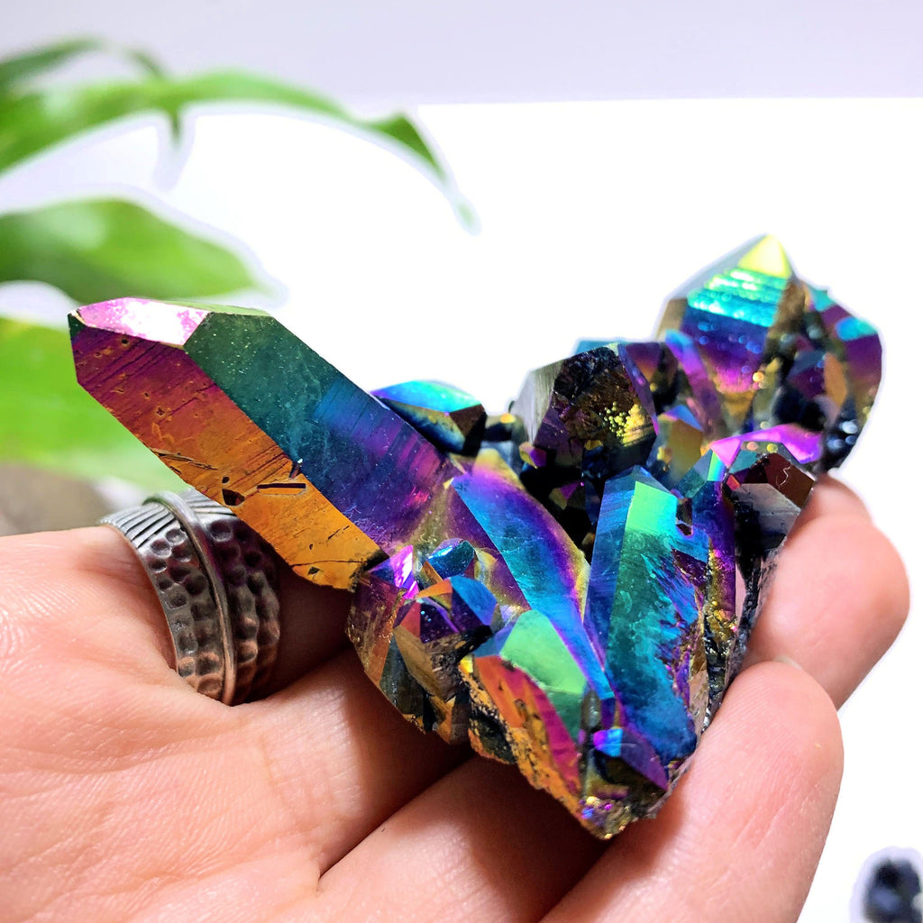 Incredible Large Titanium Quartz Cluster With Self Healing~Locality Arkansas - Earth Family Crystals